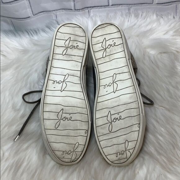 Joie Devon Suede/Snakeskin Sneakers Sz 36/5 - Picture 6 of 6